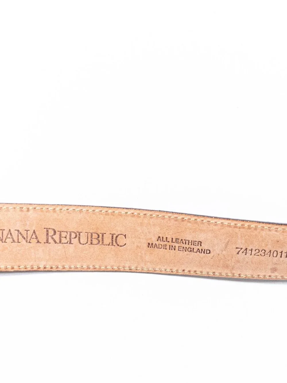 Banana Republic Crocodile Embossed Leather Belt Made in England Solid Brass 32